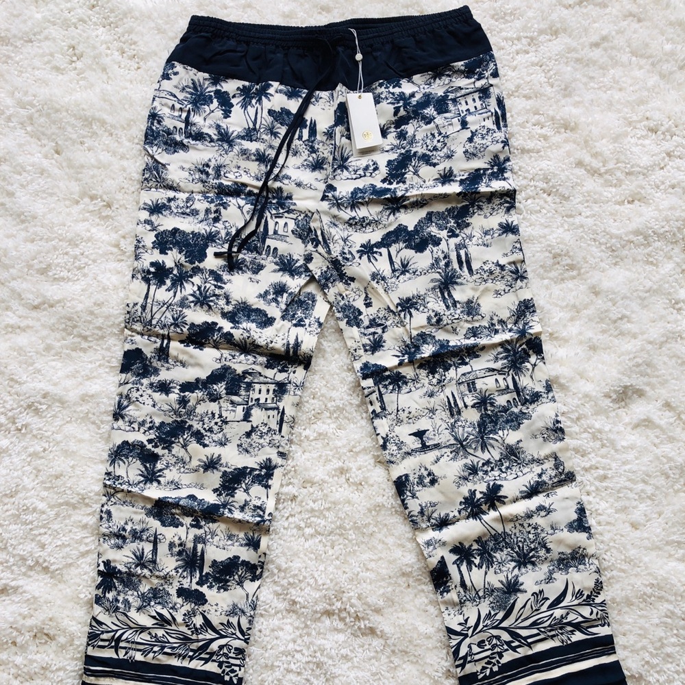 Tory Burch silk lounge pants